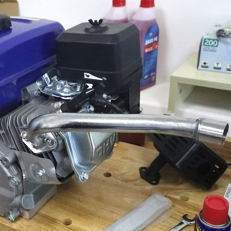 HGC Center Rear Exhaust for Predator 196cc GX160 GX200 Go Kart - Image 3